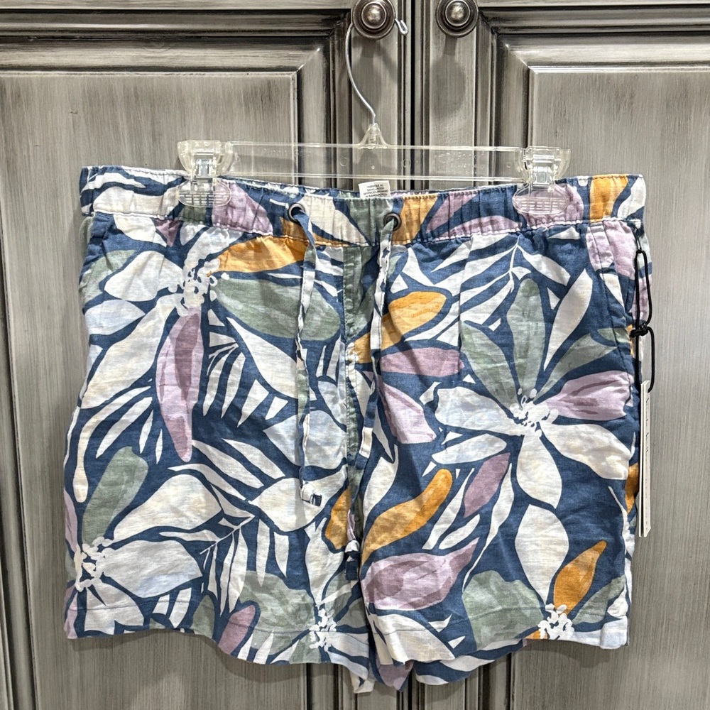 NWT Nicole Miller Multicolor Floral Linen Fabric